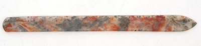 Lot 151 - A vintage Moss Agate page turner, with green...