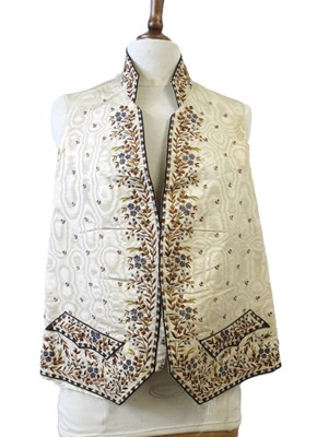 Lot 285 - A late 18th/early 19th century embroidered...