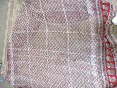 Lot 4 - An Indian lightweight printed shawl, approx....
