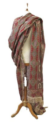 Lot 3 - An Indian printed cotton shawl, approx. 175 x...