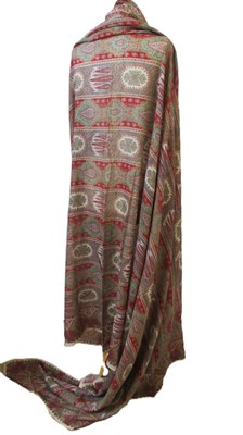 Lot 3 - An Indian printed cotton shawl, approx. 175 x...