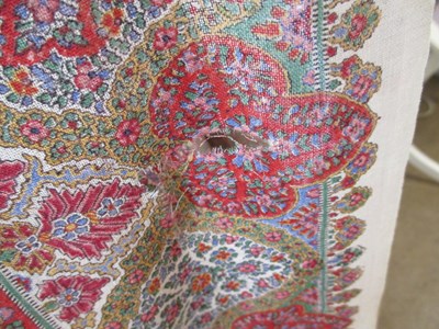 Lot 3 - An Indian printed cotton shawl, approx. 175 x...