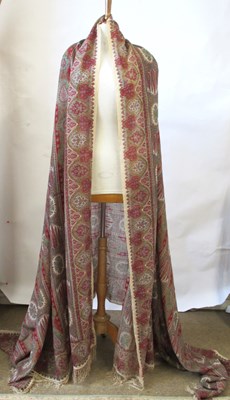 Lot 3 - An Indian printed cotton shawl, approx. 175 x...