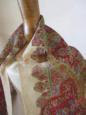 Lot 3 - An Indian printed cotton shawl, approx. 175 x...