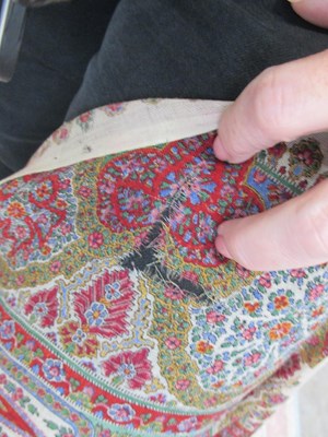Lot 3 - An Indian printed cotton shawl, approx. 175 x...