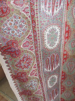 Lot 3 - An Indian printed cotton shawl, approx. 175 x...