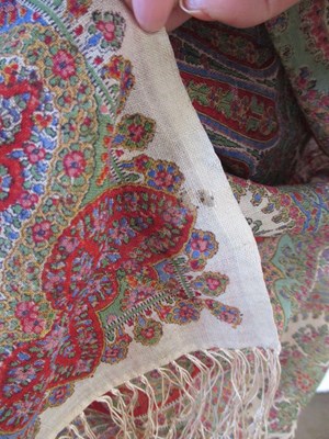 Lot 3 - An Indian printed cotton shawl, approx. 175 x...