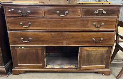 Lot 514 - An unusual 19th Century mahogany side cabinet...