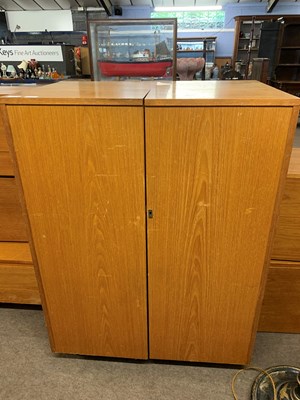 Lot 401 - A retro mid Century metamorphic desk in a box,...