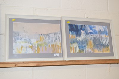 Lot 26 - Pair of abstract watercolours