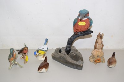 Lot 64 - Collection of various bird figures