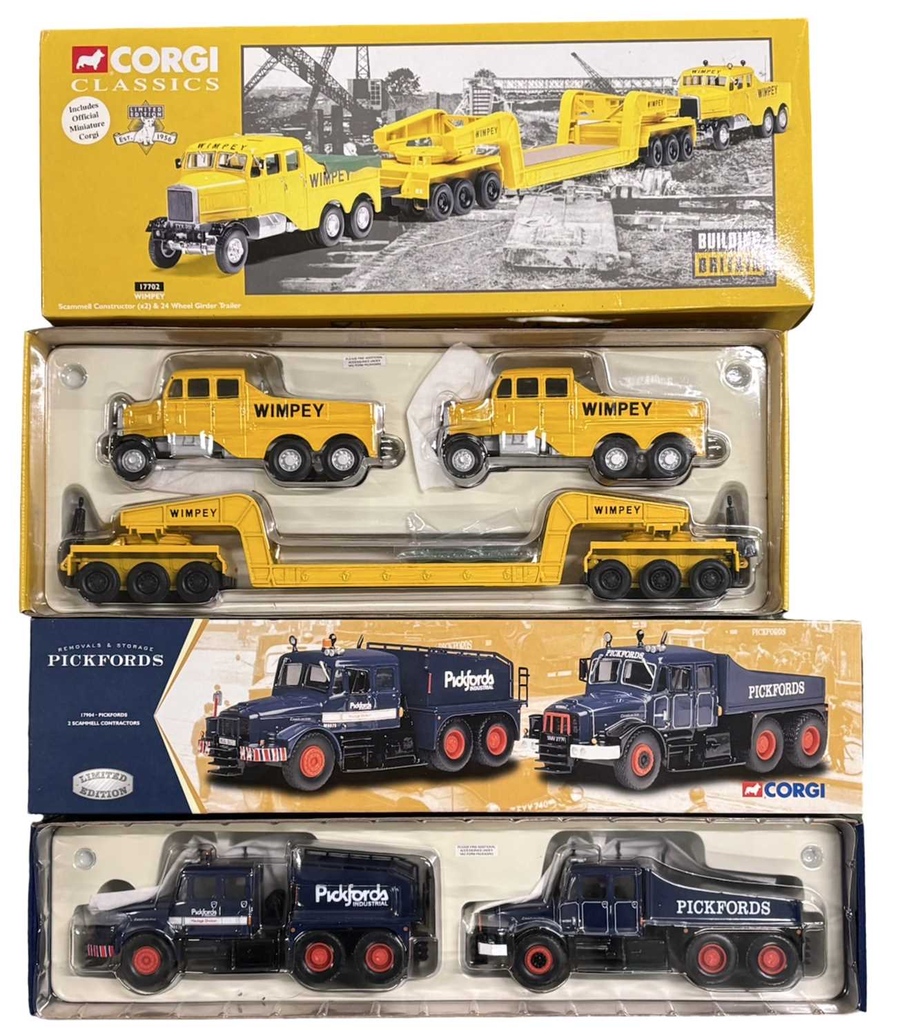 Lot 94 - A pair of boxed Corgi Heavy Haulage vehicles,...