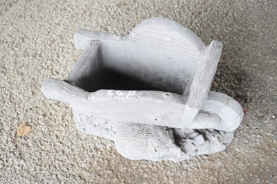 Lot 24f - Composite garden ornament in the shape of a...