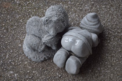 Lot 24j - Two garden ornaments, one formed as a gnome,...