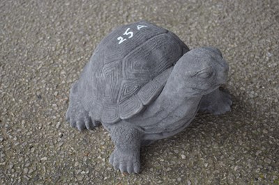 Lot 25a - Composite garden ornament formed as a turtle,...