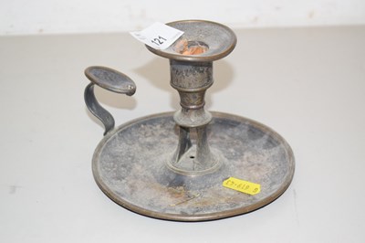 Lot 121 - 19th Century silver plated candle holder