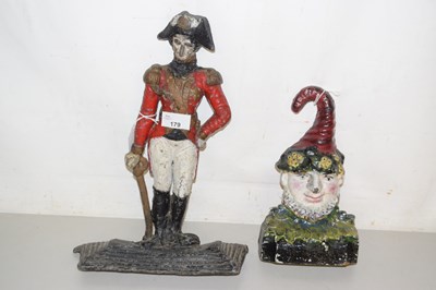 Lot 179 - Two vintage painted metal doorstops
