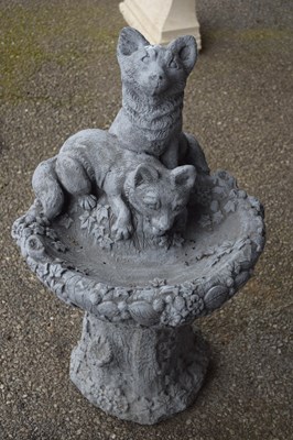 Lot 29a - Composite bird bath, height 60cm