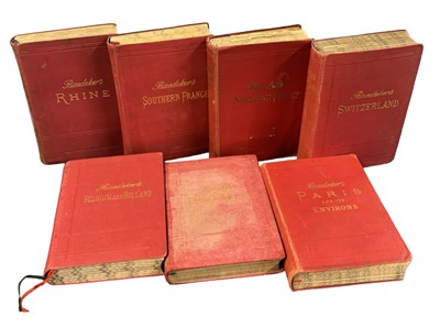 Lot 1036 - Seven Baedeker Guides: Early 1900s All Europe