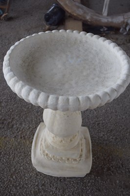 Lot 31e - Composite bird bath, height approx 53cm, width...
