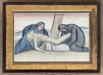 Lot 34 - Arnold Auerbach (1898-1978), Two figures...