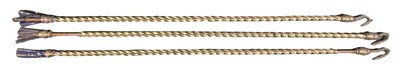 Lot 416d - Three lengths of twisted brass, from a former...
