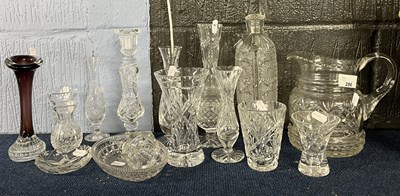 Lot 257 - A collection of 19th Century cut glass wares...