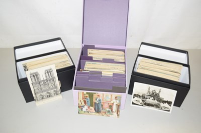 Lot 113 - Three boxes of french post cards early to mid...