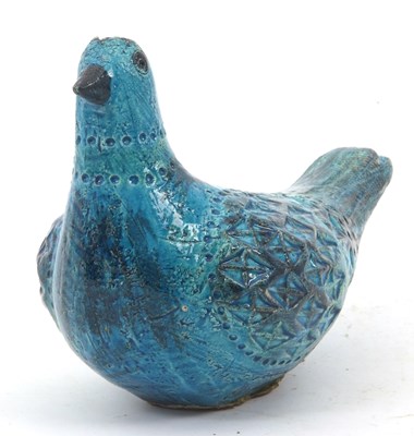 Lot 80 - Bitossi Rimini blue model of a pigeon, 21cm long