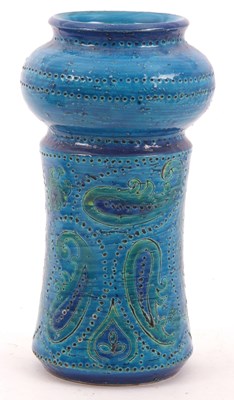 Lot 64 - A Bitossi Rimini blue vase of cylindrical form...