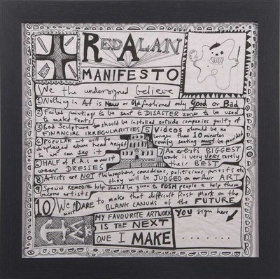 Lot 99 - Grayson Perry RA (b.1960), Red Alan Manifesto,...