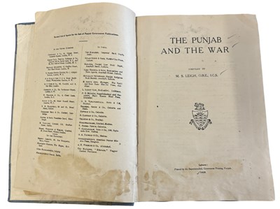 Lot 10 - INDIA. Leigh (M. S.). The Punjab and the War,...