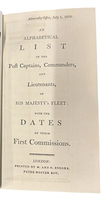 Lot 14 - An Alphabetical List of Post Captains,...