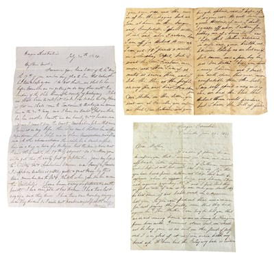 Lot 1095 - ROUND THE WORLD VOYAGE LETTERS - GOLD DIGGING...