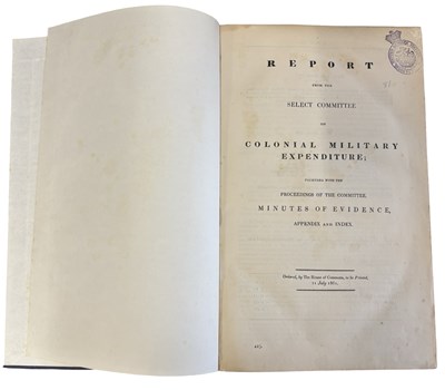 Lot 20 - BRITISH COLONIAL DEFENCE. Report from the...