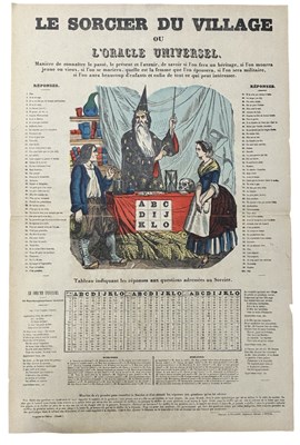 Lot 926 - THE VILLAGE SORCERER. OCCULT BROADSIDE. Hand...