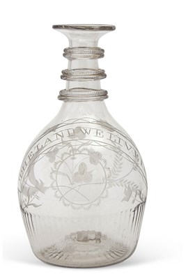 Lot 159 - Irish Mould Blown Decanter Possibly Cork...
