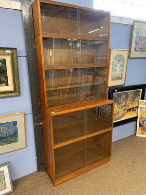 Lot 117 - A mid Century Simplex five section book case...