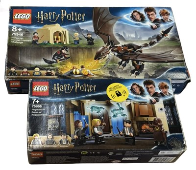 Lot 109 - A pair of boxed Lego Harry Potter sets, to...
