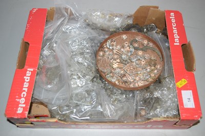 Lot 2 - A box containing a range of various glass...