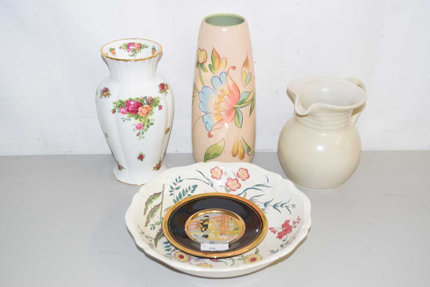Lot 20 - Mixed Lot: Royal Albert Old Country Rose vase...
