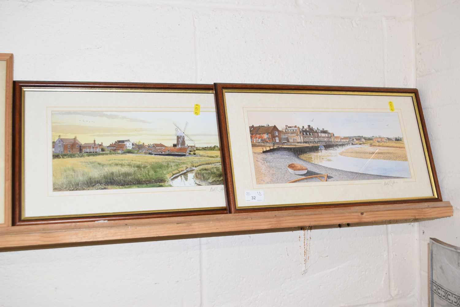 Lot 32 - Andrew Dibden, a pair of studies of Blakeney...