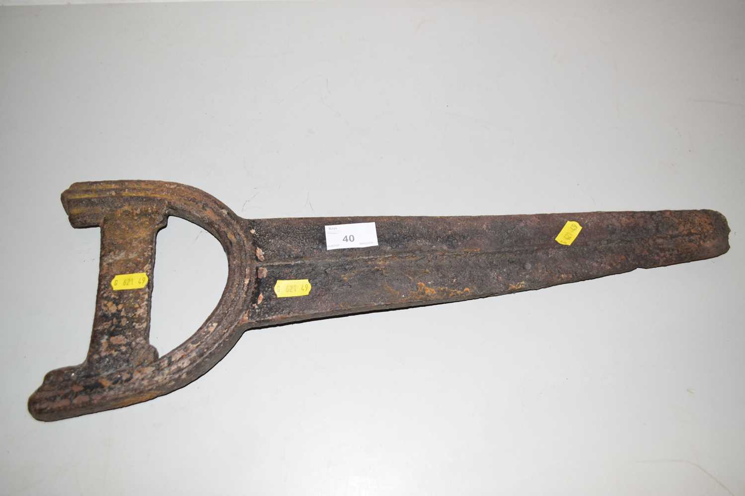 Lot 40 - A cast iron boot scraper