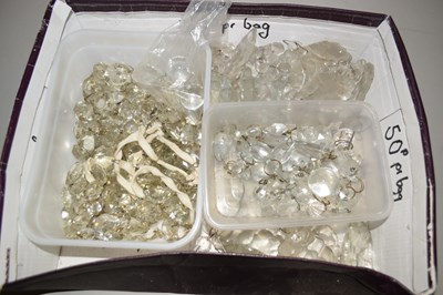 Lot 26 - A box of various glass drapes for decanters