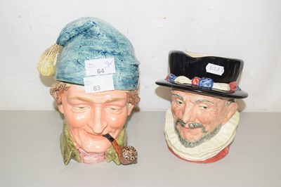 Lot 47 - A Beefeaters character jug and a Royal Dux...