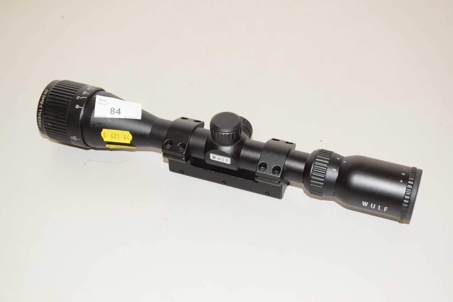 Lot 84 - A Wulf Fireball 3-9 X40AO rifle scope