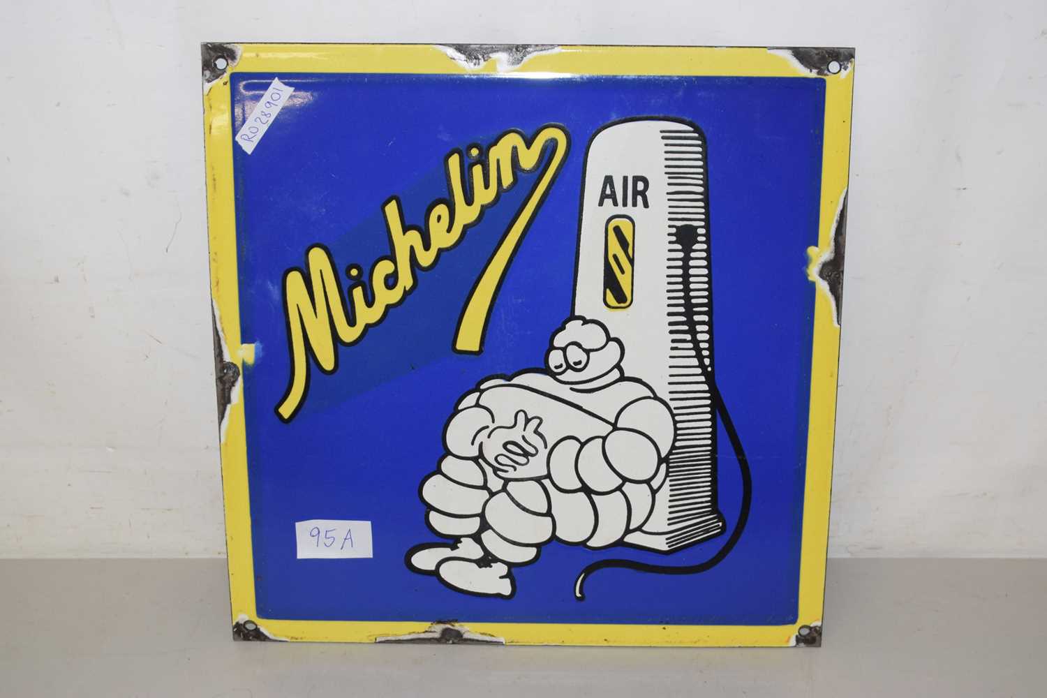 Lot 95 - A small enamel sign for Michelin Tyres