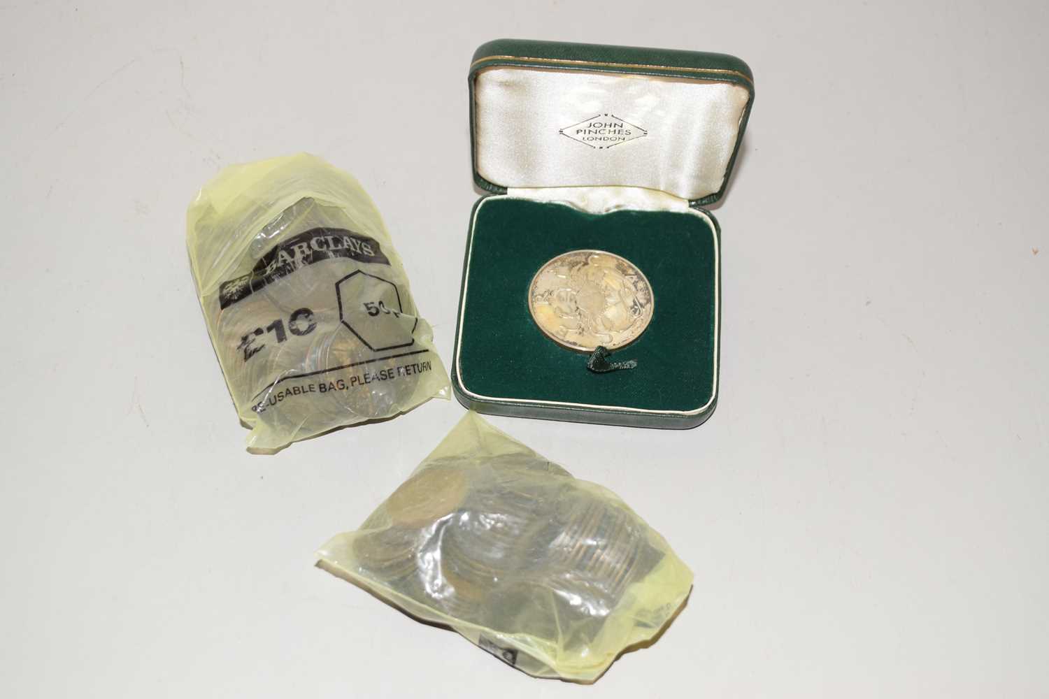 Lot 103 - A John Pinches Zodiac medallion together with...