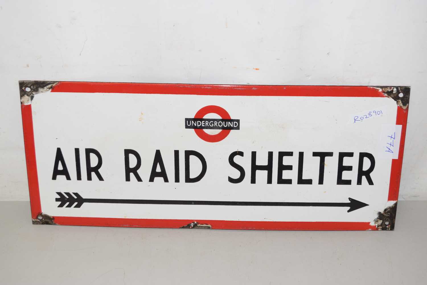 Lot 77 - A small London Underground Air Raid Shelter...