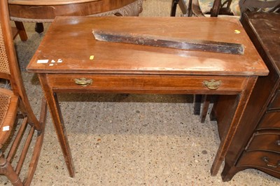 Lot 310 - A mahogany side table for restoration